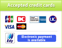 Accepted credit cards